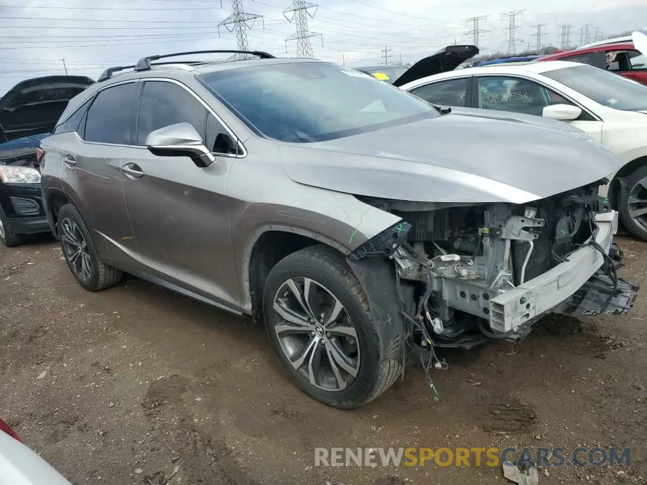 4 Фотография поврежденного автомобиля 2T2ZZMCA3KC151282 LEXUS RX350 2019