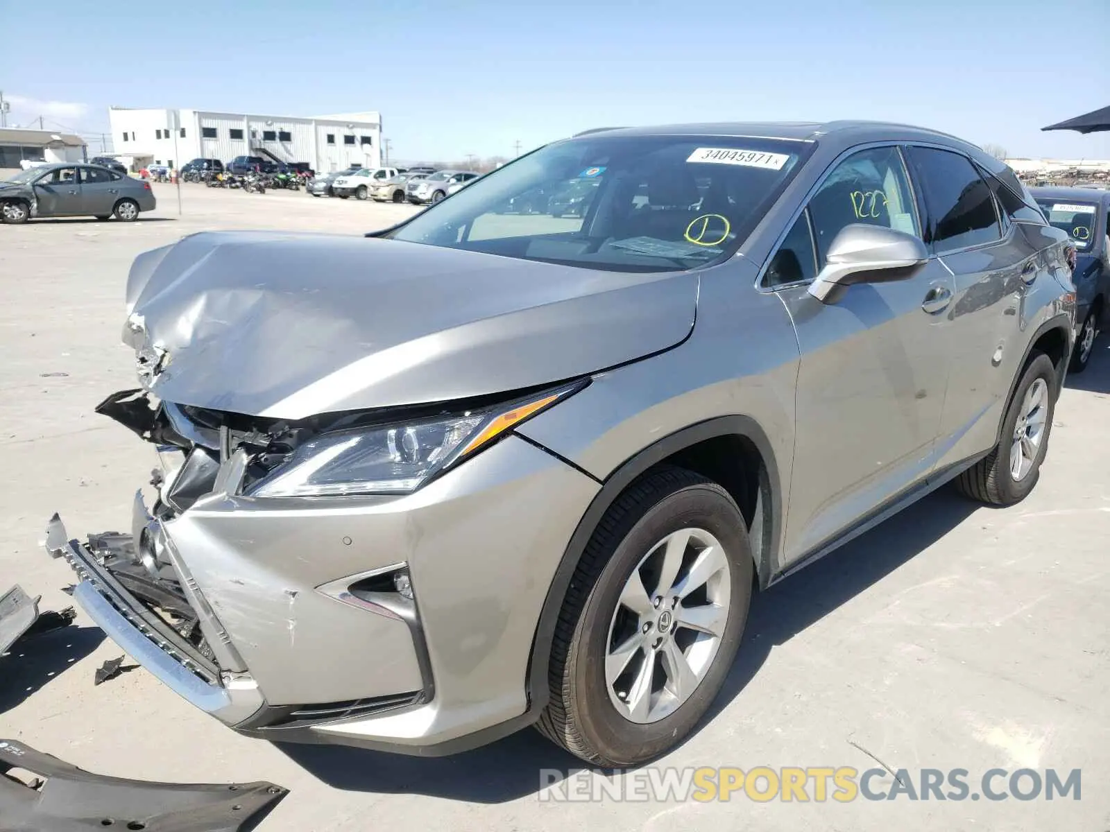 2 Photograph of a damaged car 2T2ZZMCA4KC149282 LEXUS RX350 2019