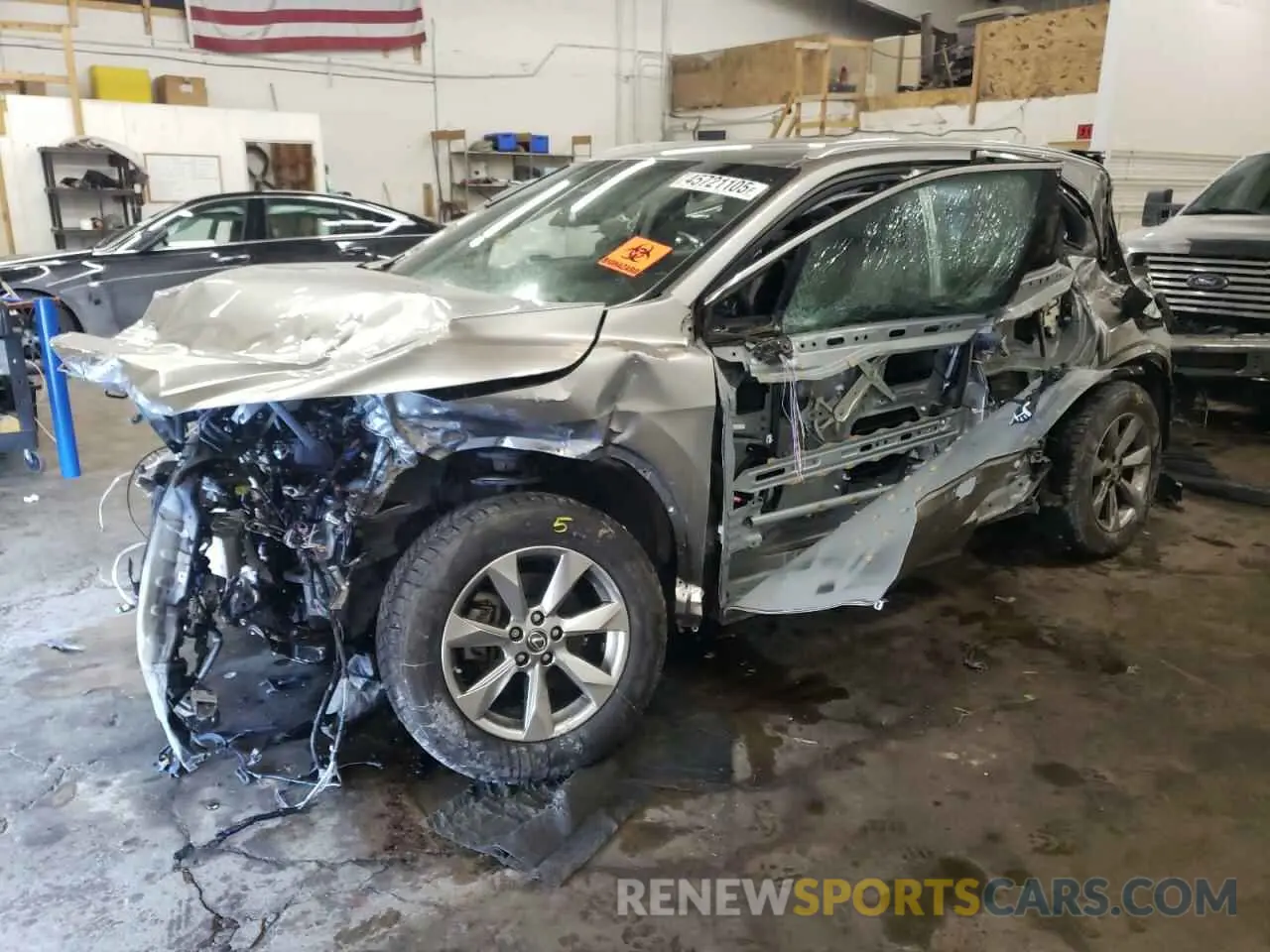 1 Photograph of a damaged car JTJGZKCA0K2013954 LEXUS RX350 2019