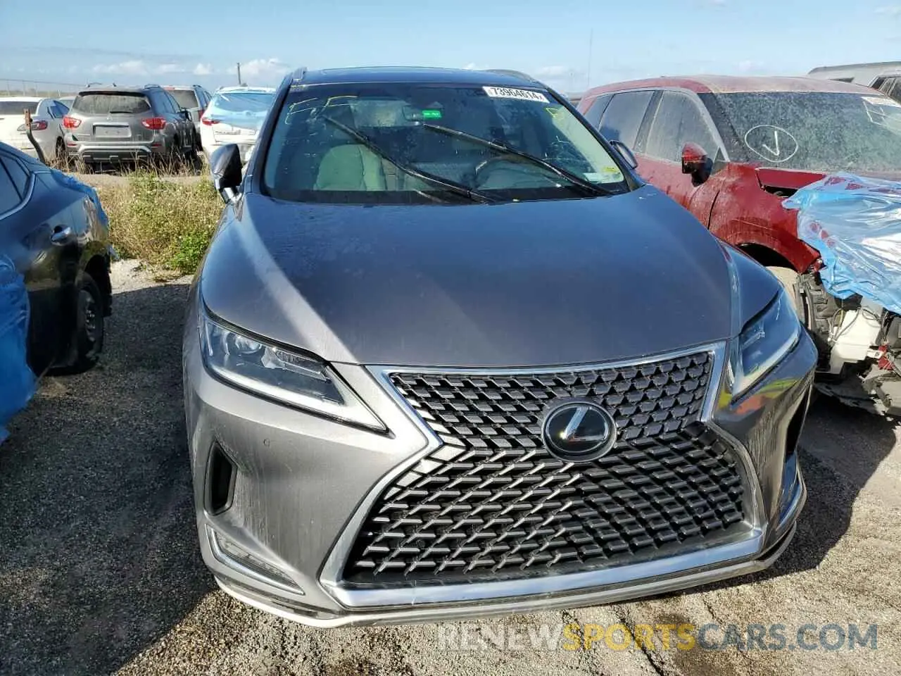 5 Photograph of a damaged car 2T2HZMAA2LC161527 LEXUS RX350 2020
