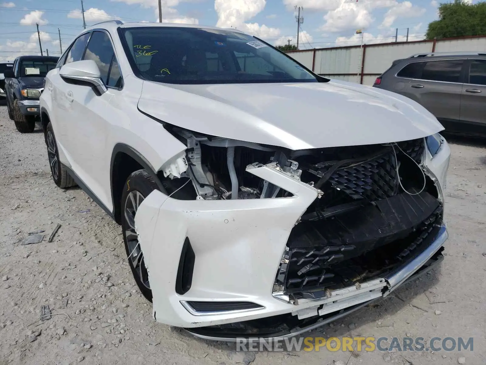 1 Photograph of a damaged car 2T2HZMAA5LC166382 LEXUS RX350 2020