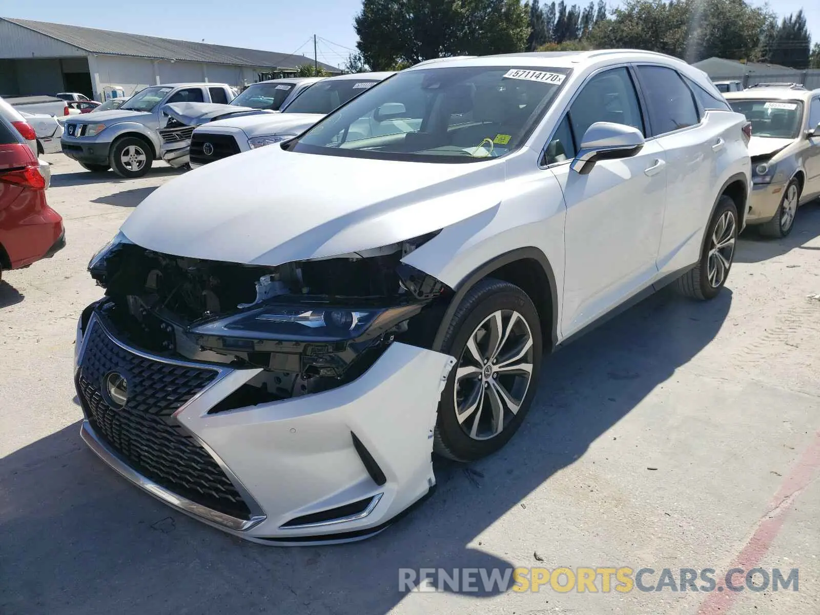 2 Photograph of a damaged car 2T2HZMAA6LC160607 LEXUS RX350 2020