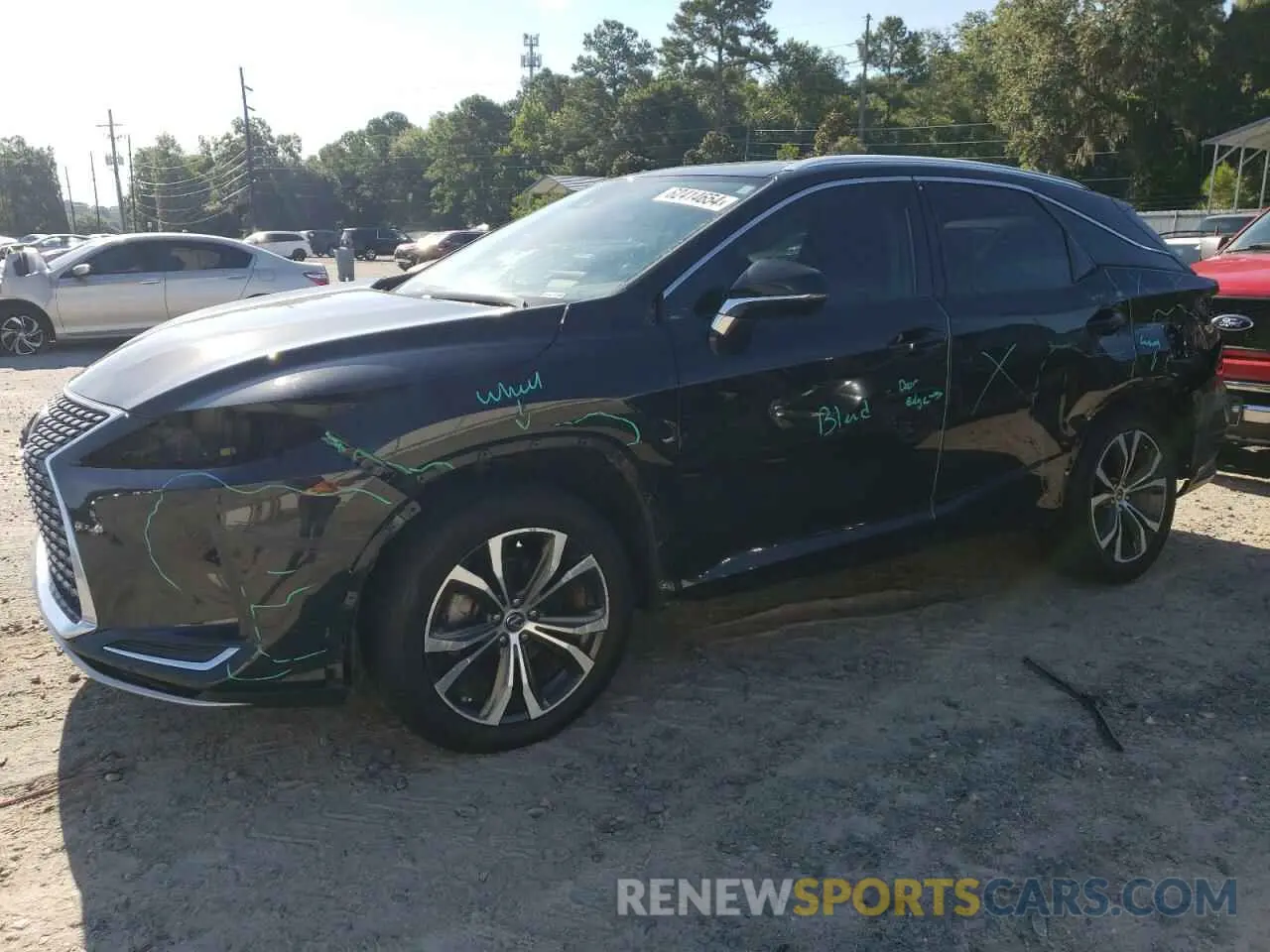 1 Photograph of a damaged car 2T2HZMAA7LC170272 LEXUS RX350 2020