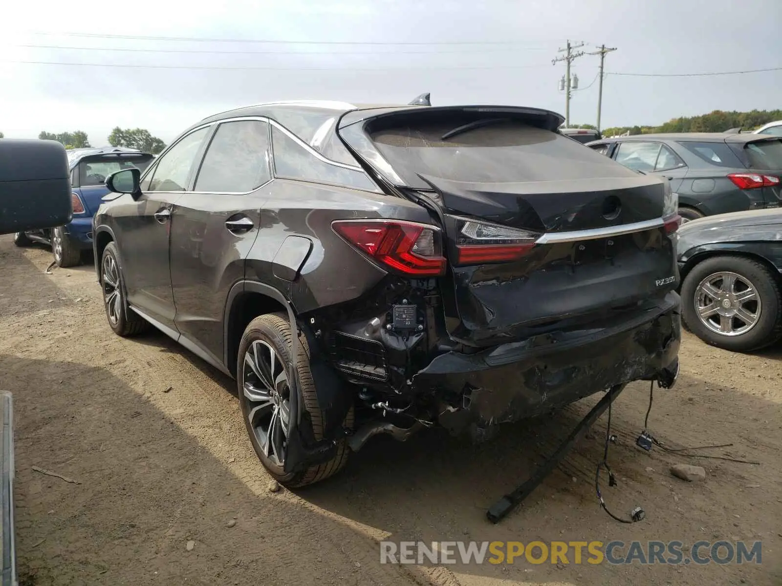 3 Photograph of a damaged car 2T2HZMDA2LC237291 LEXUS RX350 2020