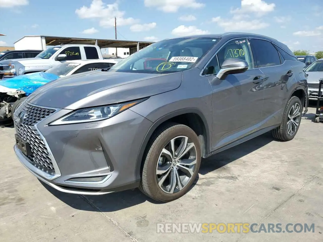 2 Photograph of a damaged car 2T2HZMDA9LC257683 LEXUS RX350 2020