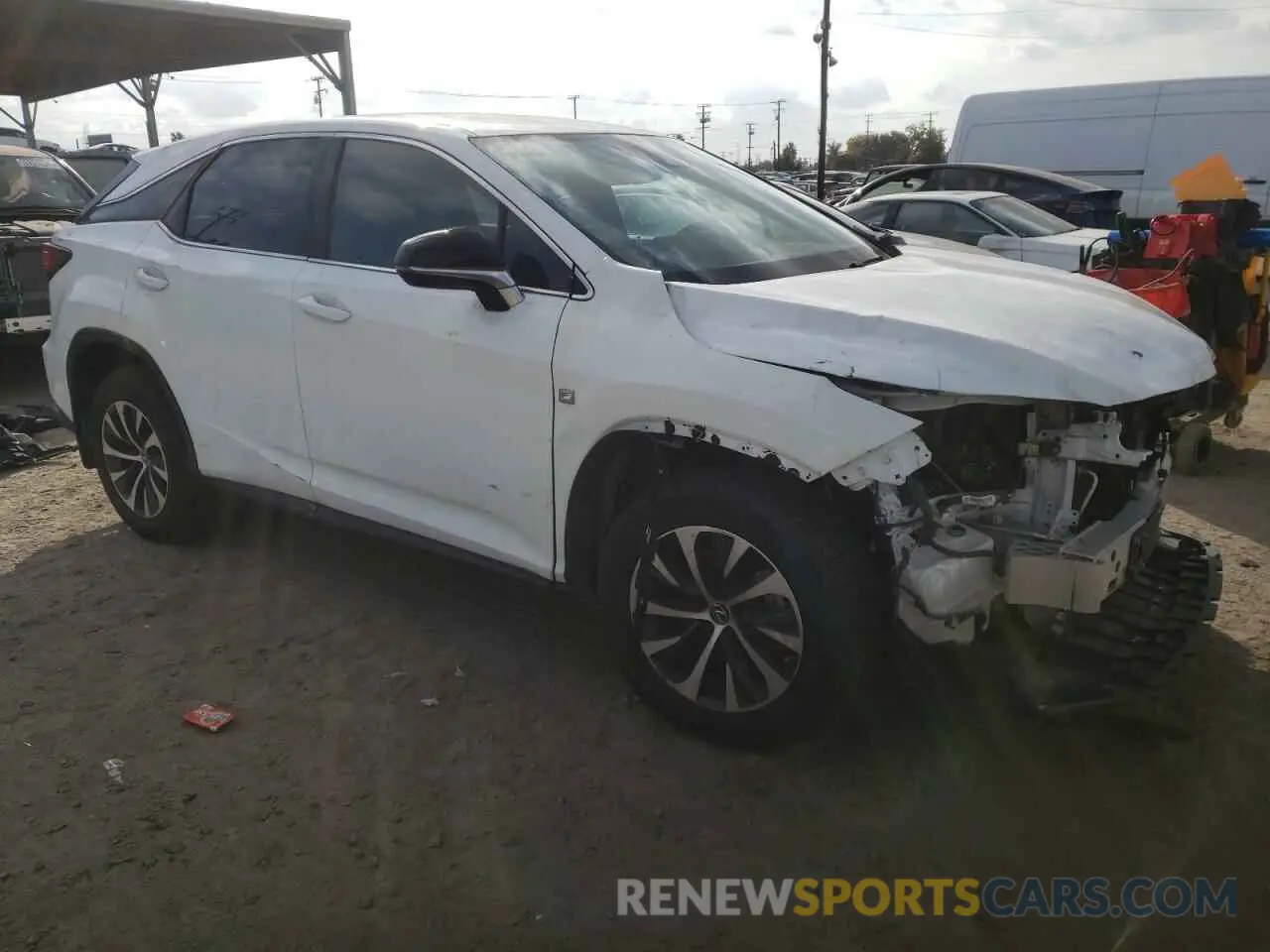 4 Фотография поврежденного автомобиля 2T2SZMDA5LC218336 LEXUS RX350 2020