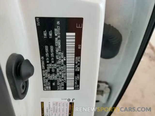 12 Photograph of a damaged car JTJHZKFA5L2024207 LEXUS RX350 2020