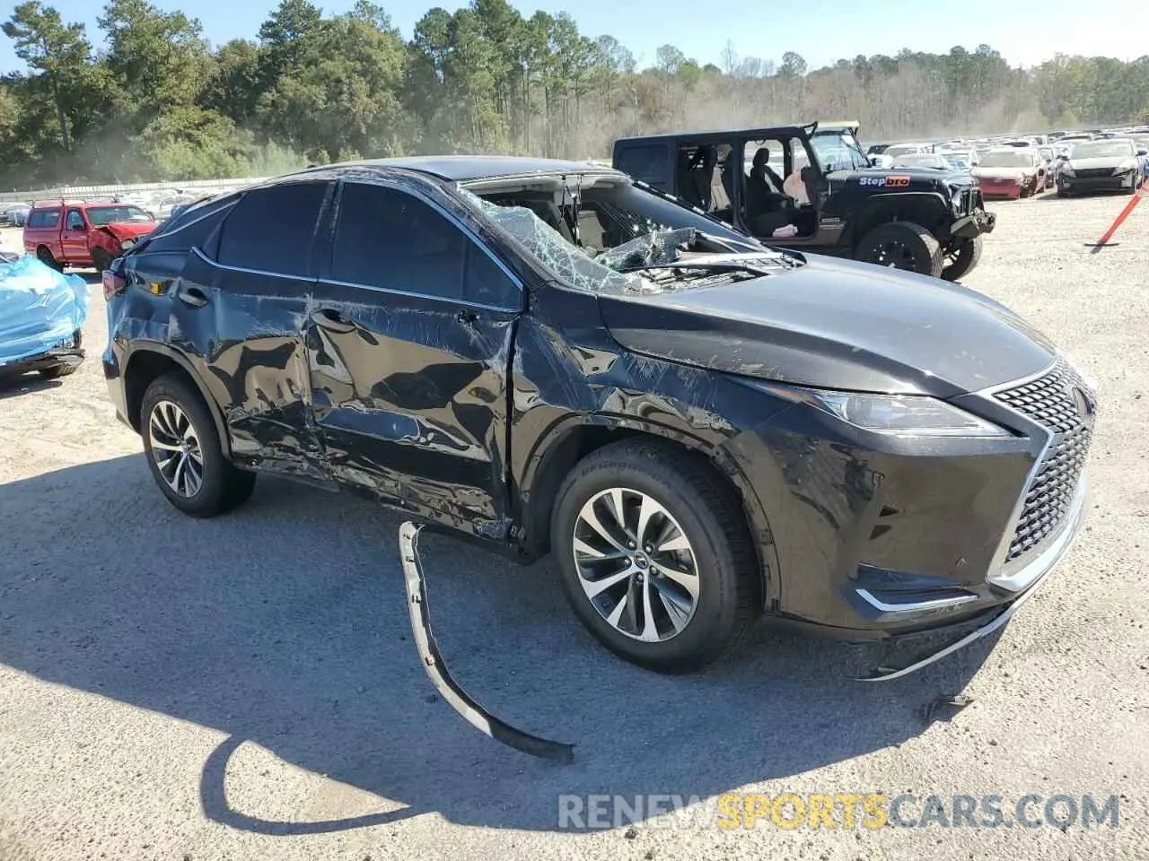 4 Фотография поврежденного автомобиля 2T2AZMAA6MC204219 LEXUS RX350 2021