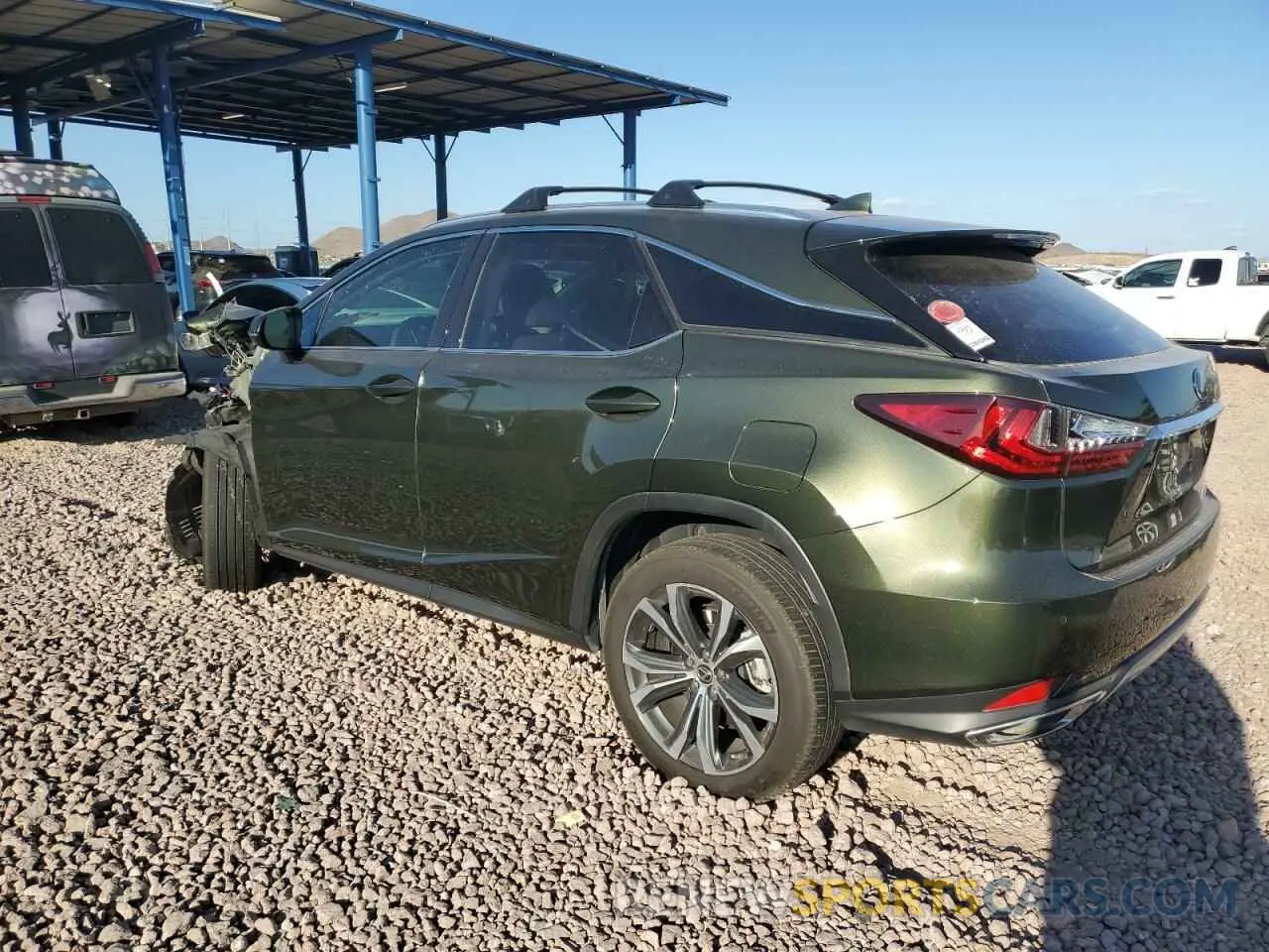 2 Photograph of a damaged car 2T2HZMAA1MC200464 LEXUS RX350 2021