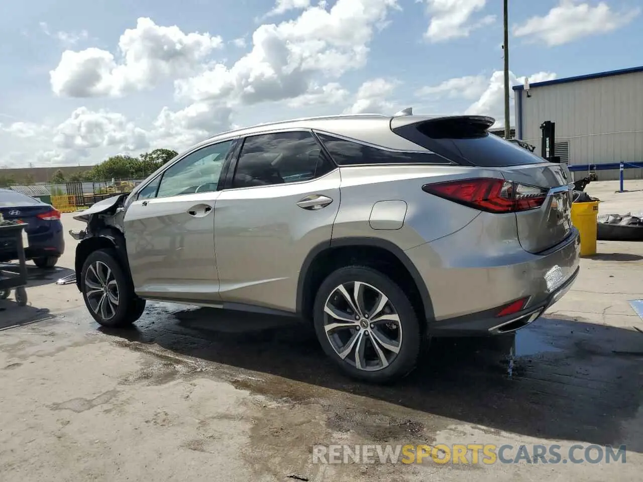 2 Photograph of a damaged car 2T2HZMAA2MC183447 LEXUS RX350 2021