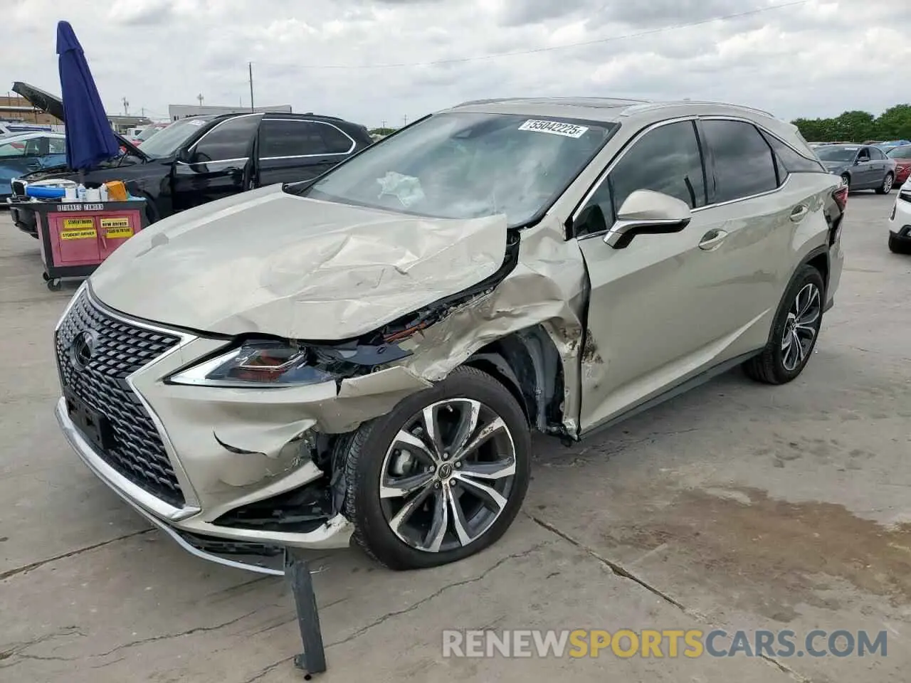 1 Photograph of a damaged car 2T2HZMAA3MC193923 LEXUS RX350 2021