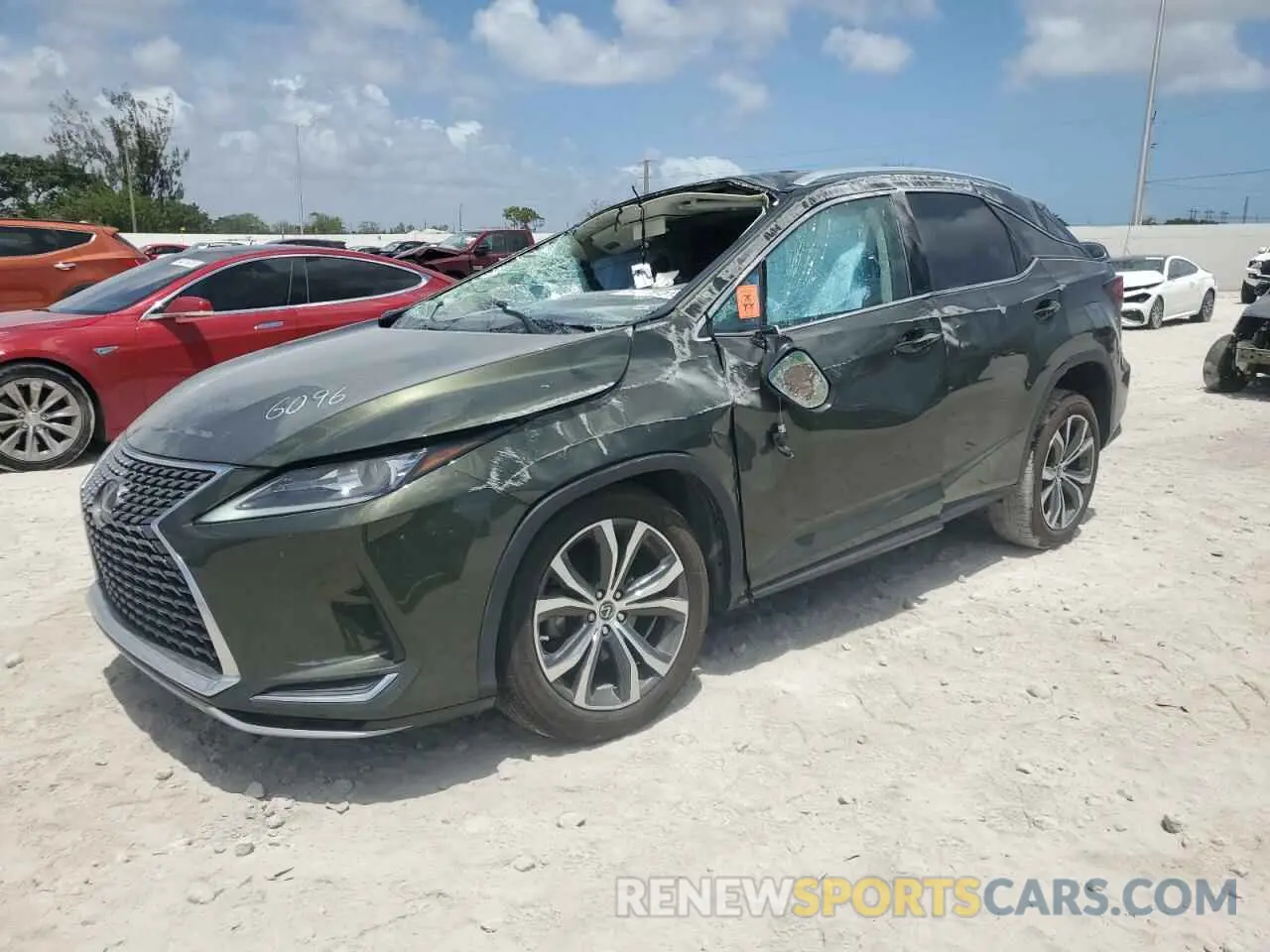 2 Photograph of a damaged car 2T2HZMAA9MC196096 LEXUS RX350 2021