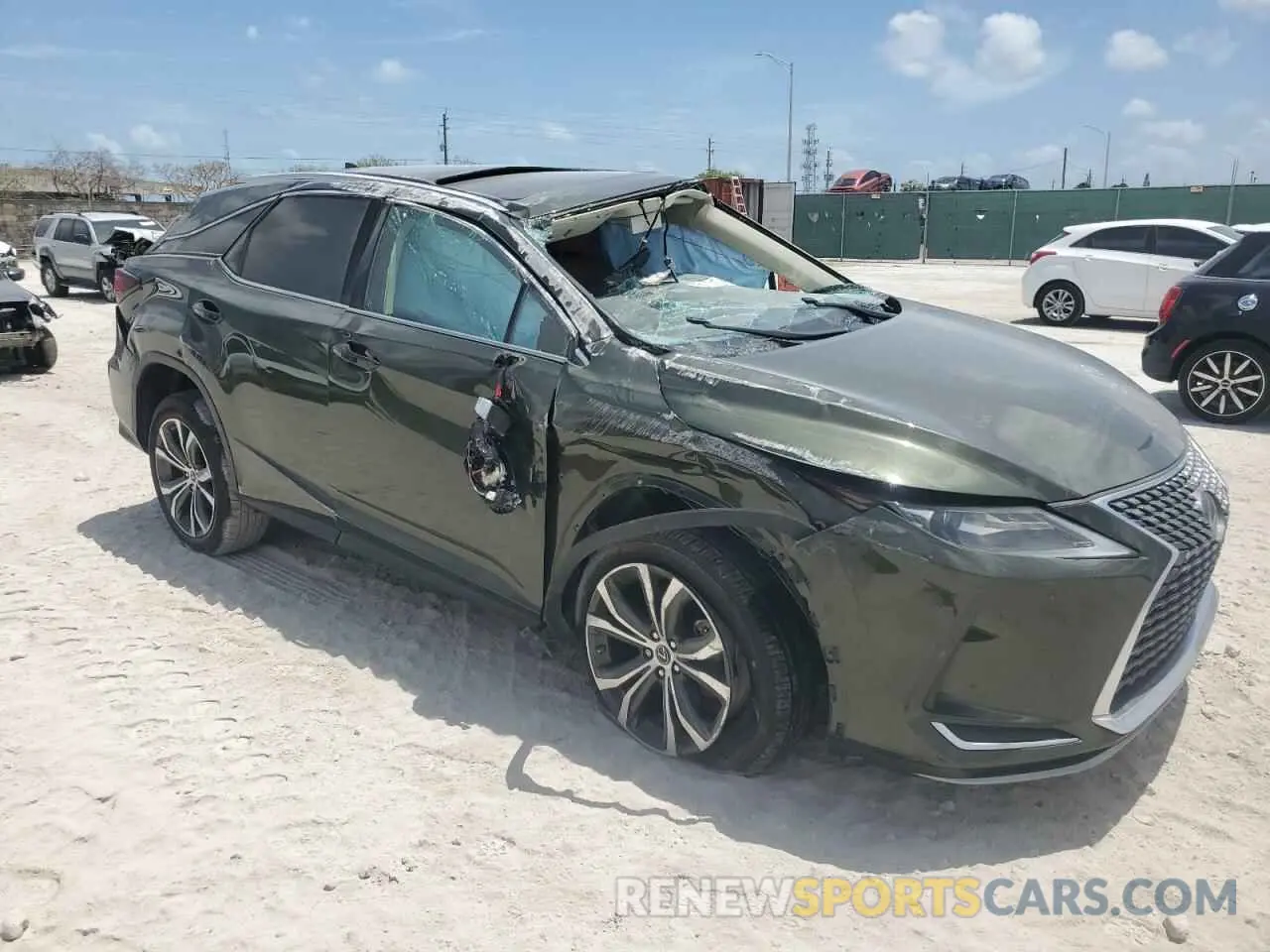 4 Photograph of a damaged car 2T2HZMAA9MC196096 LEXUS RX350 2021