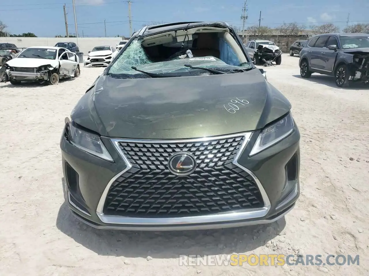 5 Photograph of a damaged car 2T2HZMAA9MC196096 LEXUS RX350 2021