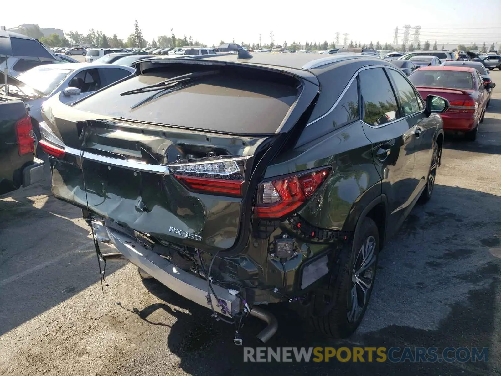 4 Photograph of a damaged car 2T2HZMAAXMC208823 LEXUS RX350 2021