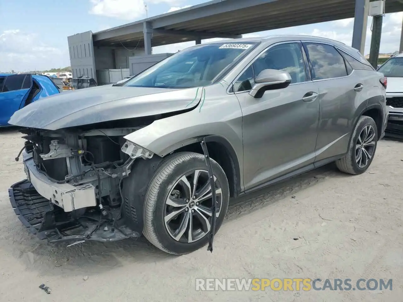 1 Фотография поврежденного автомобиля 2T2HZMAAXMC216274 LEXUS RX350 2021