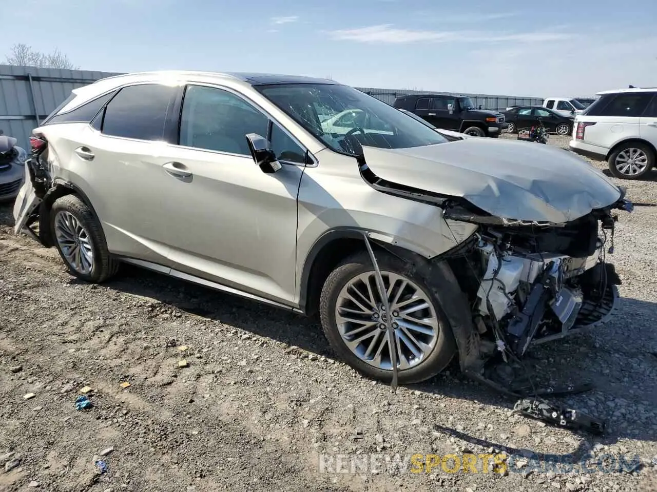 4 Photograph of a damaged car 2T2JZMDA3MC275549 LEXUS RX350 2021