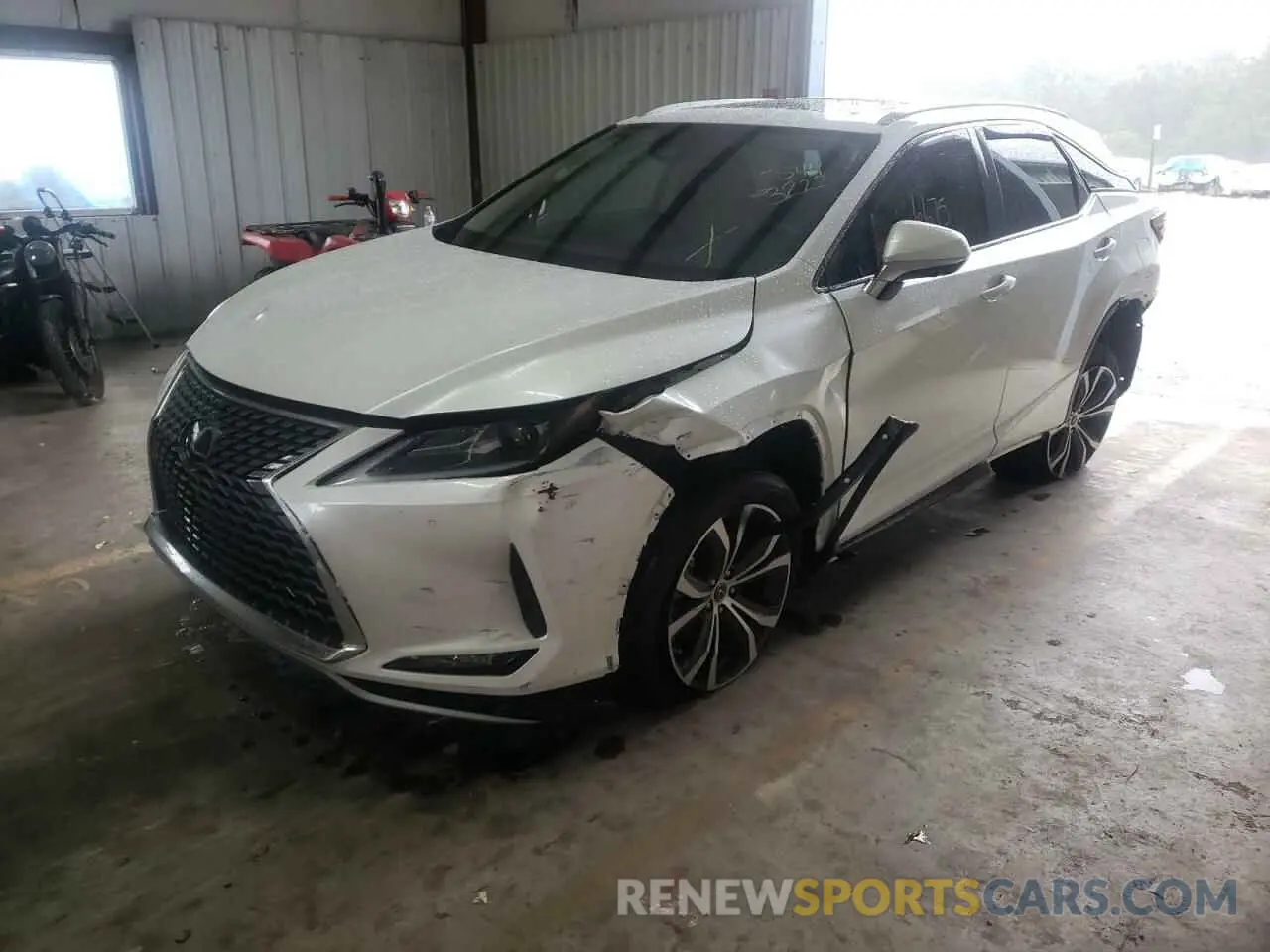 2 Фотография поврежденного автомобиля 2T2HZMAA1NC242327 LEXUS RX350 2022