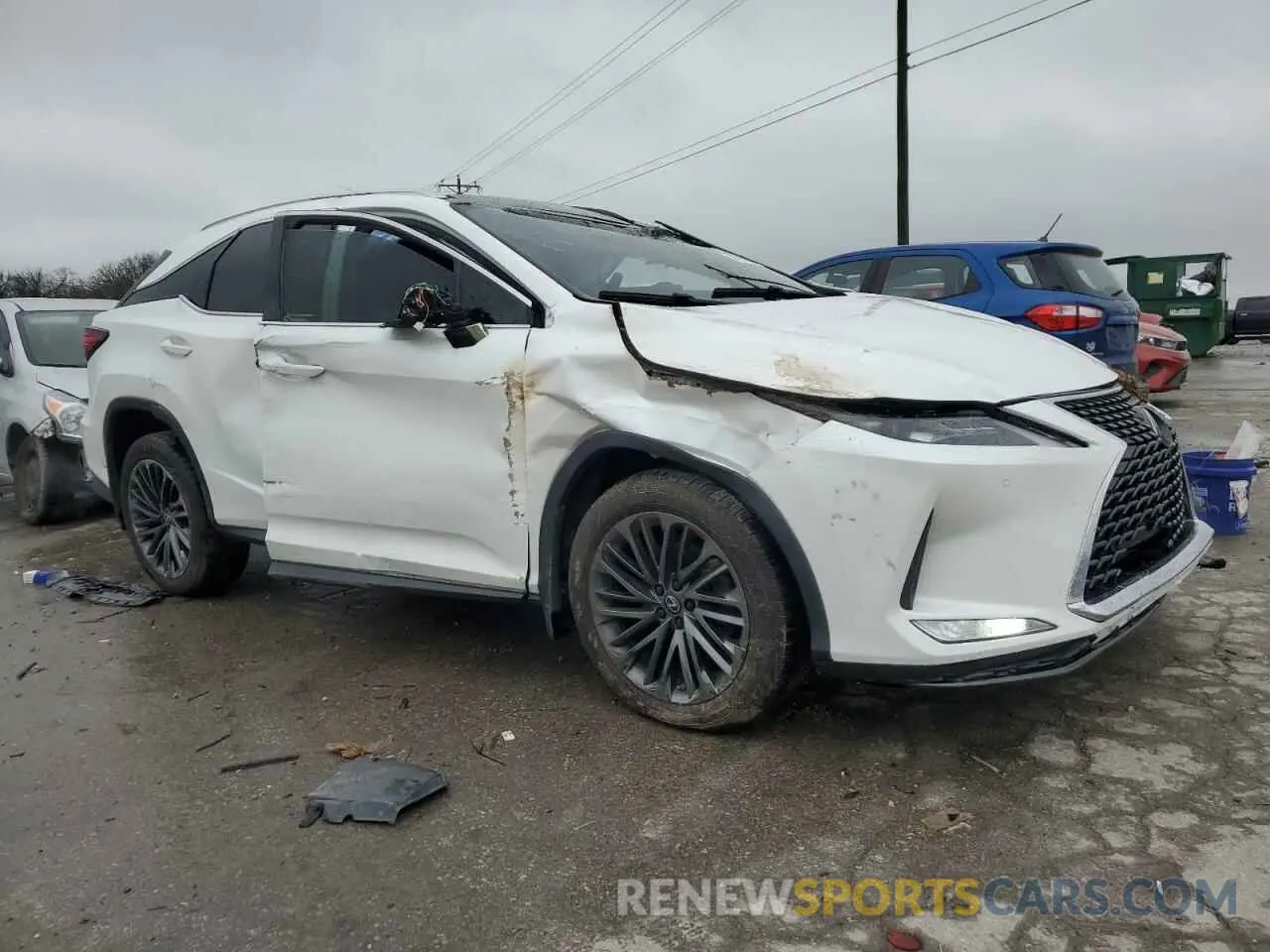 4 Photograph of a damaged car 2T2HZMAA2NC222393 LEXUS RX350 2022