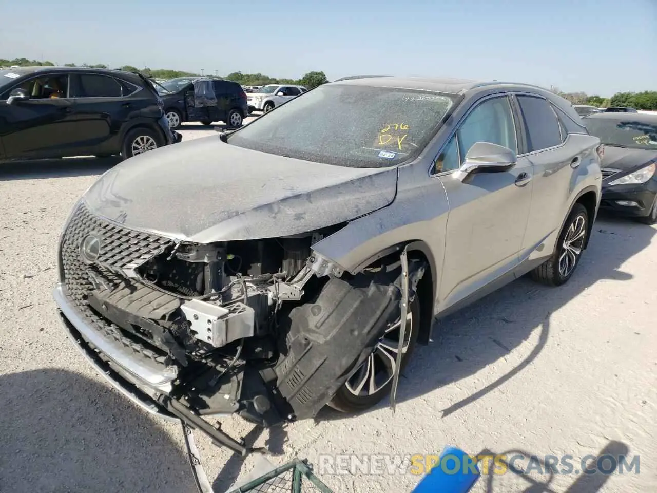 2 Фотография поврежденного автомобиля 2T2HZMAA2NC238240 LEXUS RX350 2022