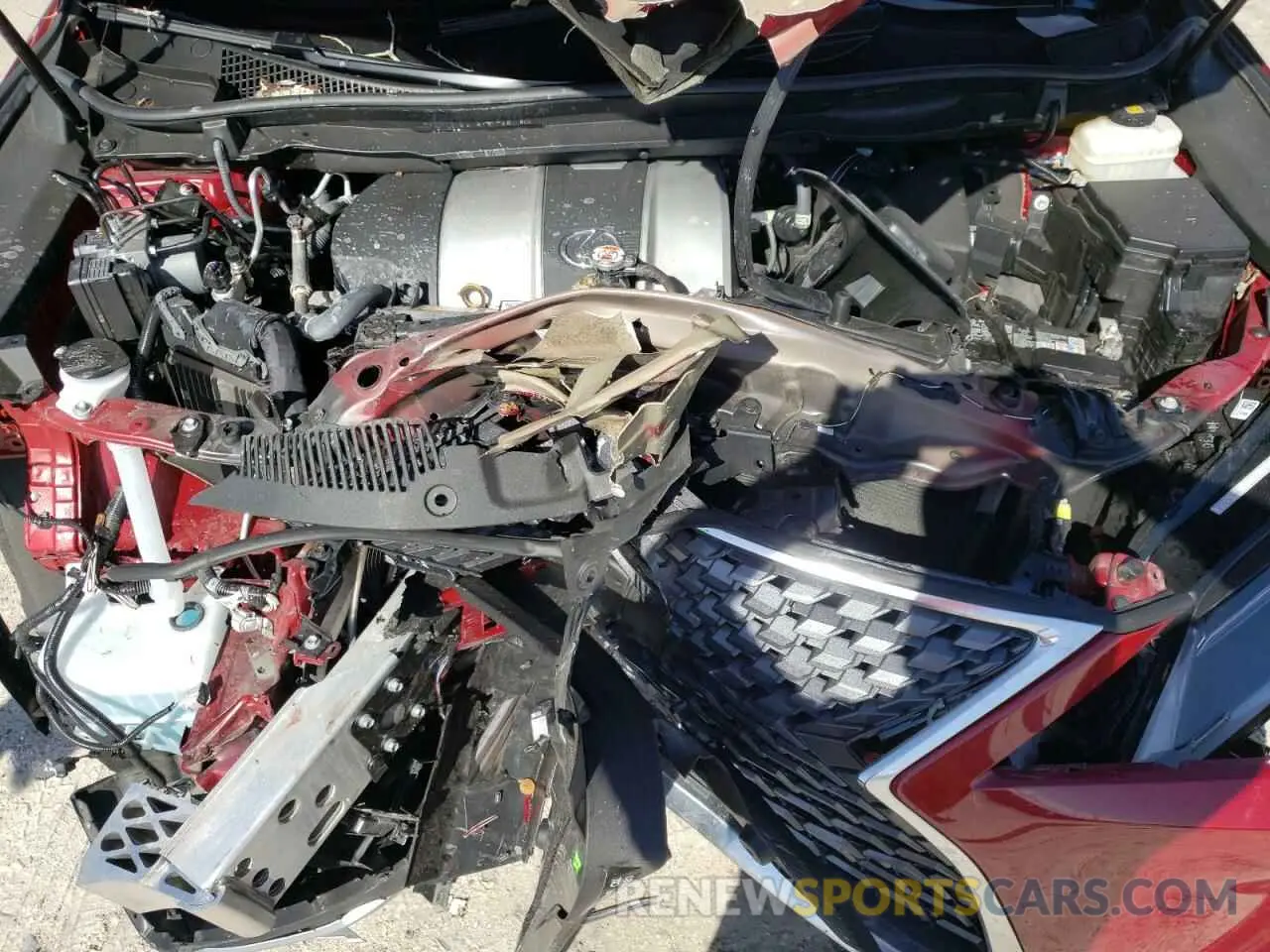 7 Фотография поврежденного автомобиля 2T2HZMAA4NC238305 LEXUS RX350 2022