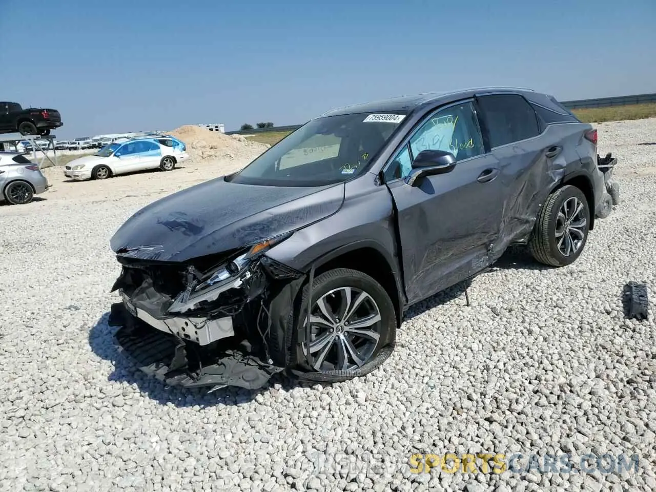 1 Photograph of a damaged car 2T2HZMAA7NC250237 LEXUS RX350 2022