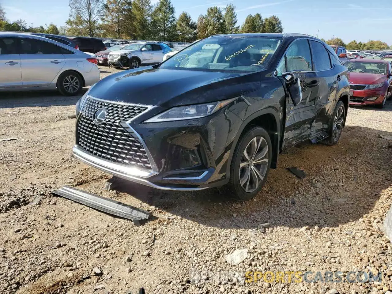 2 Фотография поврежденного автомобиля 2T2HZMDA2NC357739 LEXUS RX350 2022