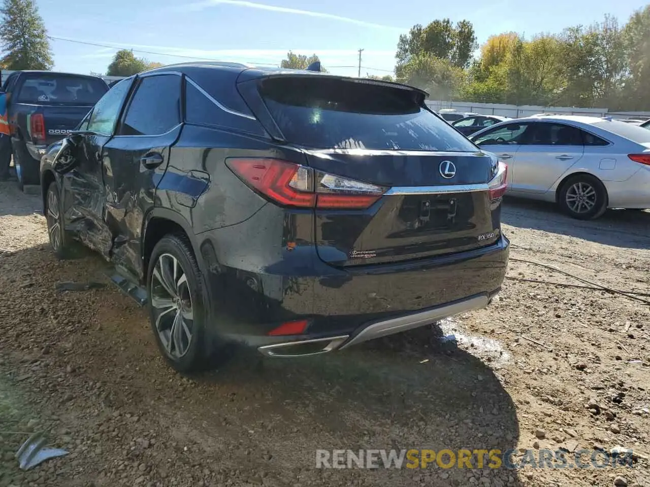 3 Фотография поврежденного автомобиля 2T2HZMDA2NC357739 LEXUS RX350 2022