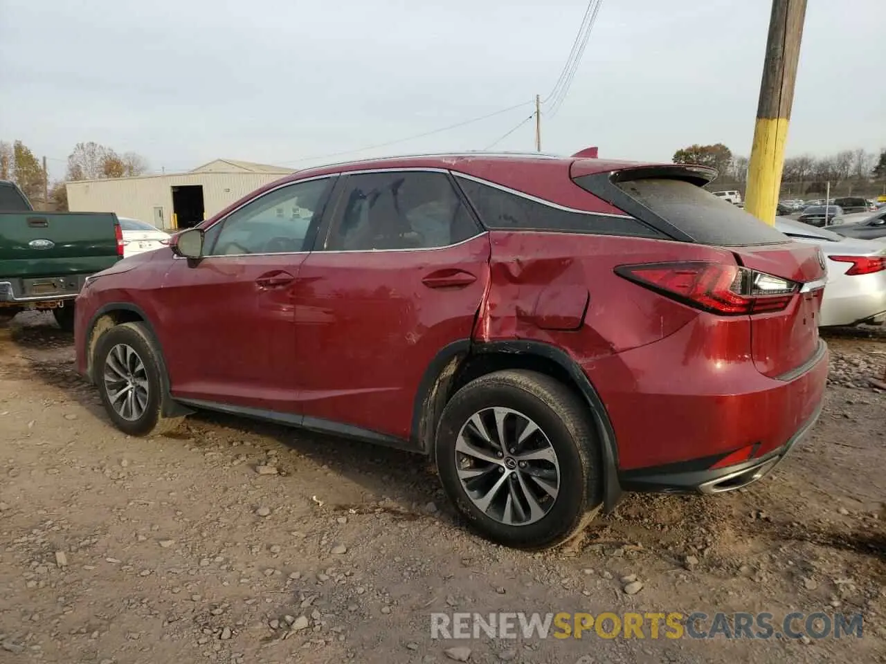 2 Фотография поврежденного автомобиля 2T2HZMDA3NC314169 LEXUS RX350 2022