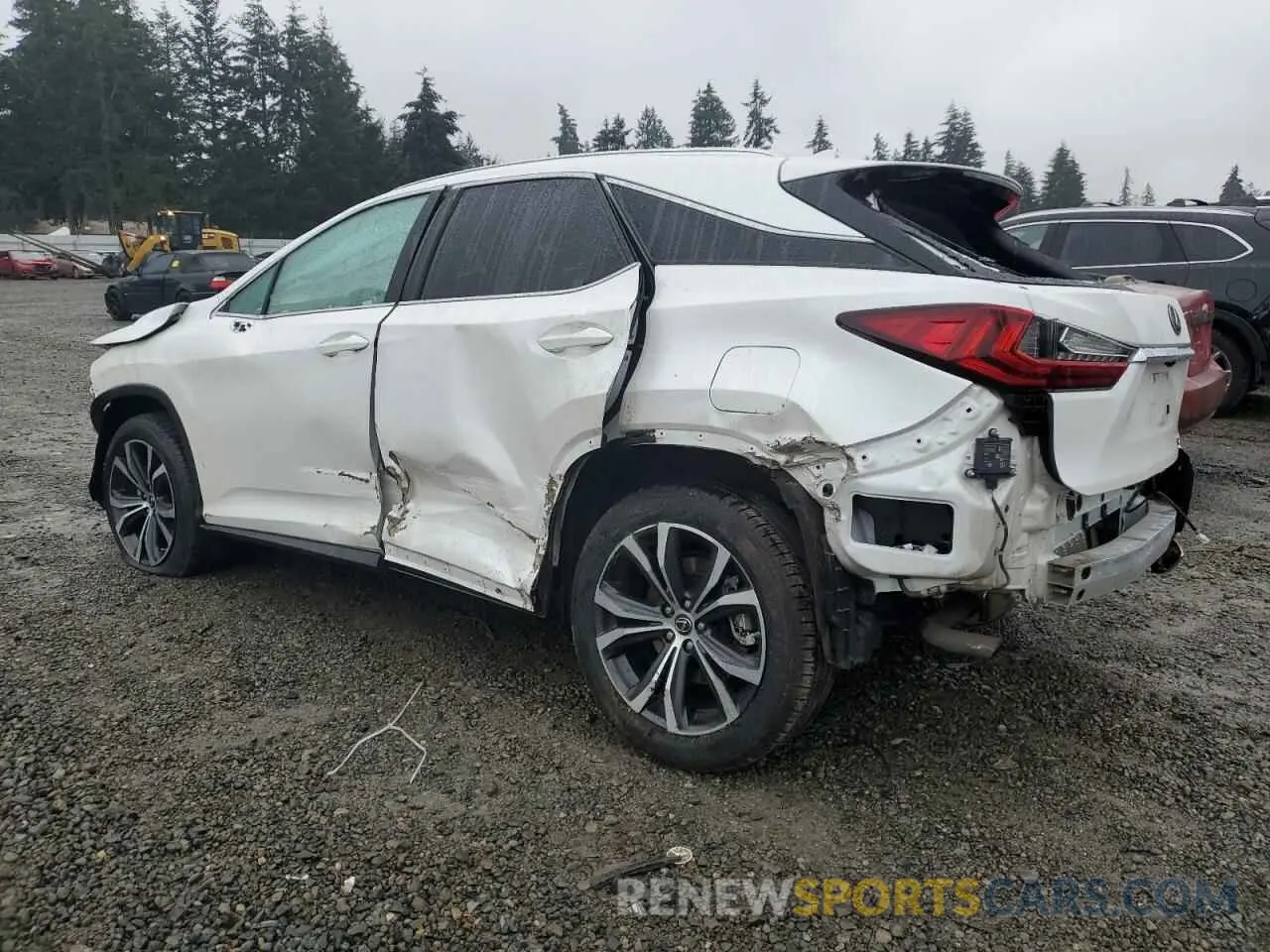2 Фотография поврежденного автомобиля 2T2HZMDA3NC329299 LEXUS RX350 2022