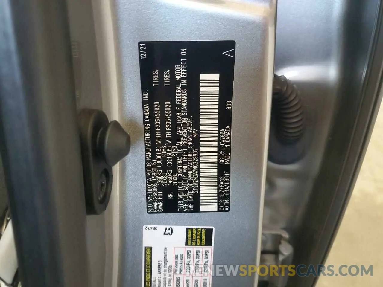14 Фотография поврежденного автомобиля 2T2HZMDA7NC328902 LEXUS RX350 2022