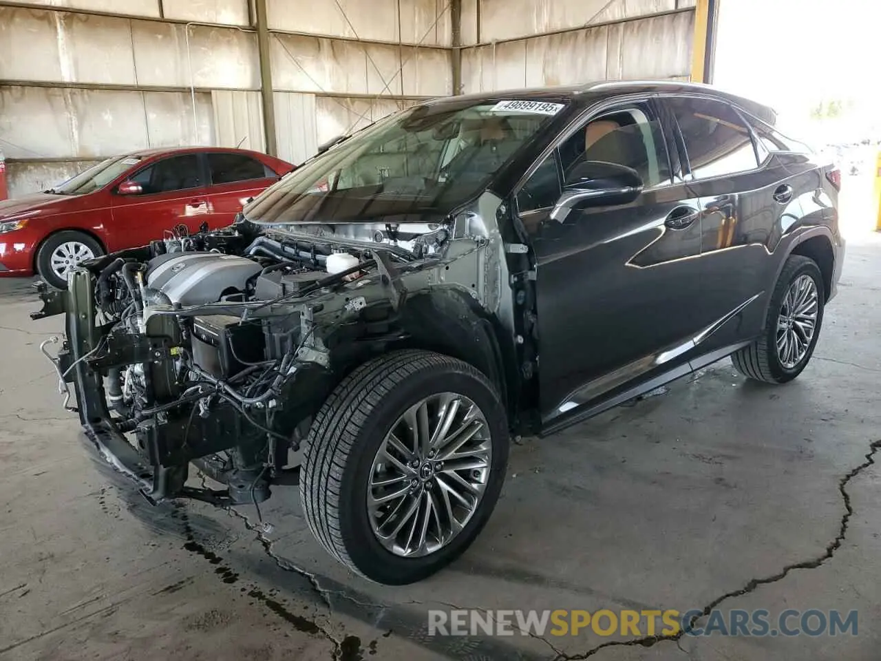 1 Фотография поврежденного автомобиля 2T2JZMAA5NC250349 LEXUS RX350 2022
