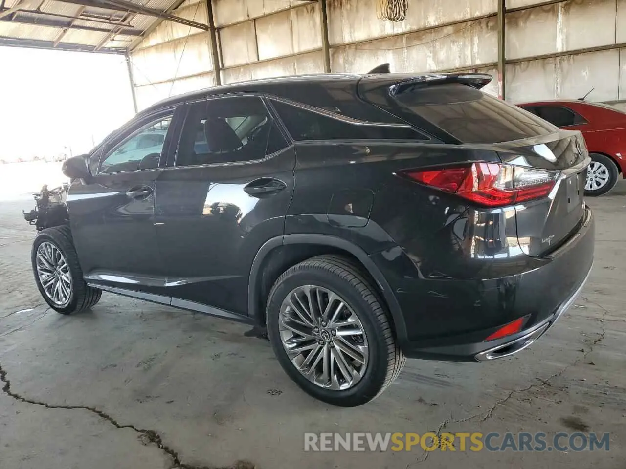 2 Фотография поврежденного автомобиля 2T2JZMAA5NC250349 LEXUS RX350 2022