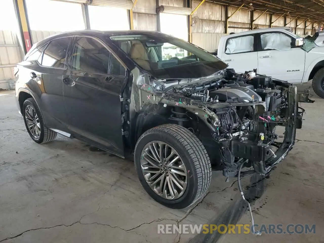 4 Фотография поврежденного автомобиля 2T2JZMAA5NC250349 LEXUS RX350 2022