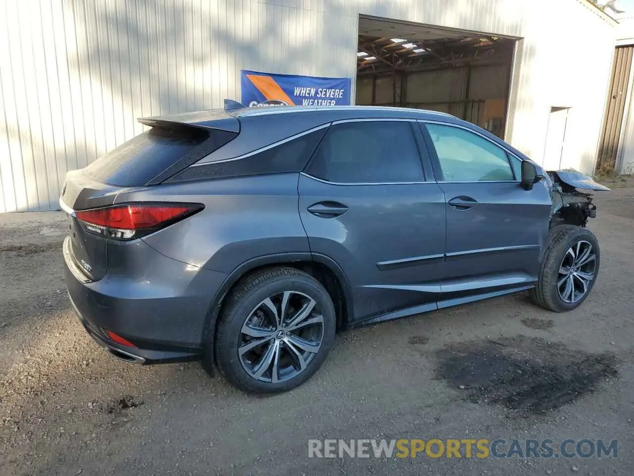 3 Photograph of a damaged car 2T2JZMDA6NC326480 LEXUS RX350 2022