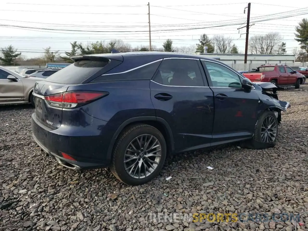3 Фотография поврежденного автомобиля 2T2YZMDA8NC334224 LEXUS RX350 2022