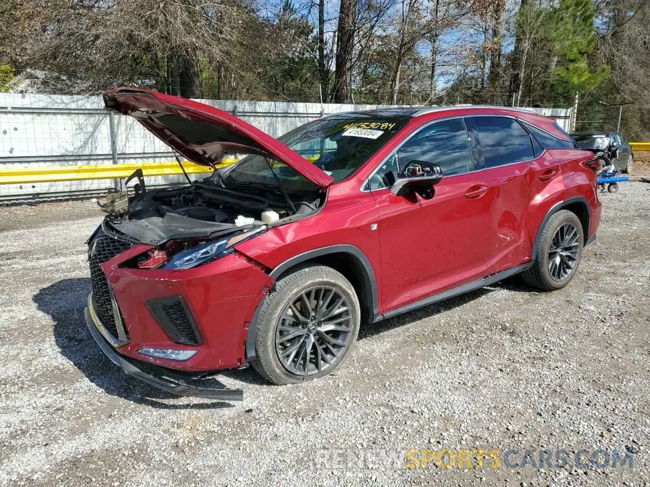 1 Photograph of a damaged car 2T2YZMDAXNC356208 LEXUS RX350 2022