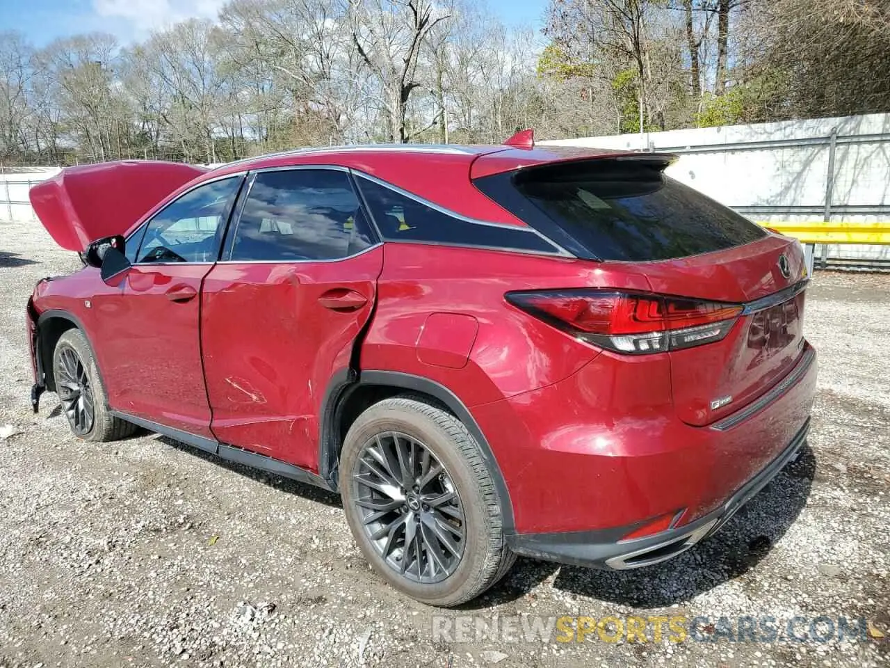 2 Photograph of a damaged car 2T2YZMDAXNC356208 LEXUS RX350 2022