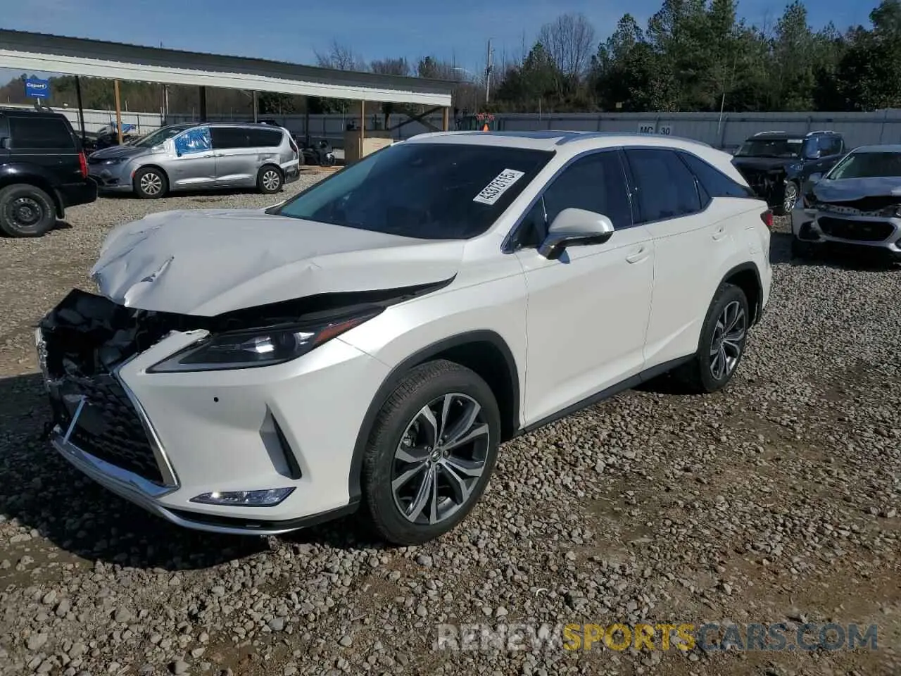 1 Photograph of a damaged car JTJHZKEA8N2025596 LEXUS RX350 2022