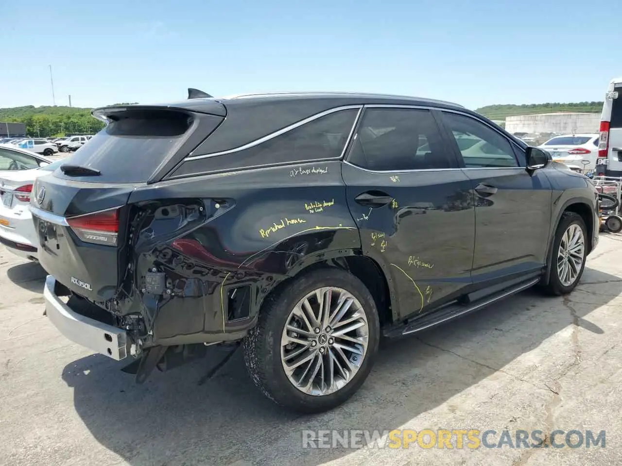 3 Photograph of a damaged car JTJJZKFA7N2043099 LEXUS RX350 2022