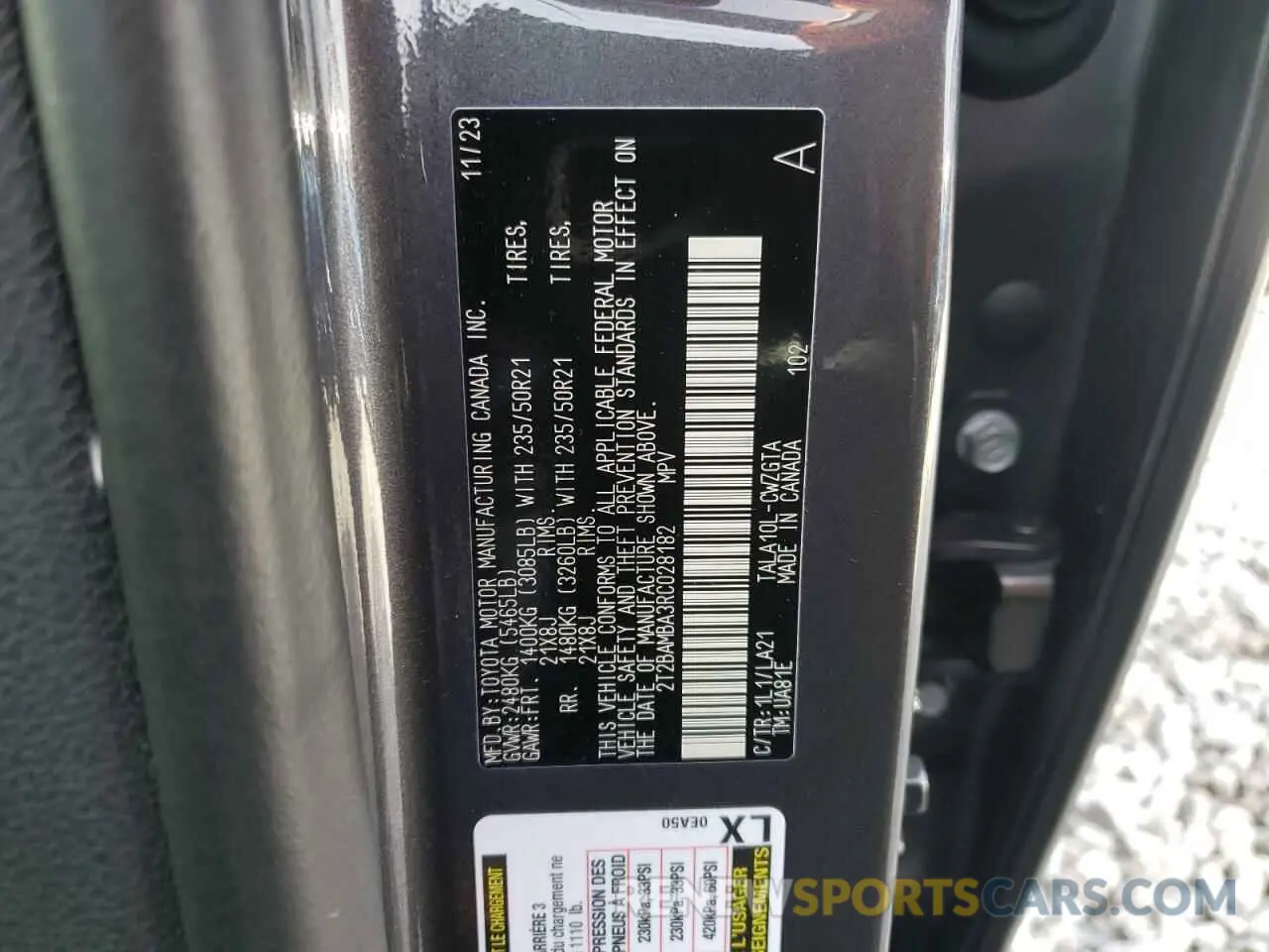 14 Фотография поврежденного автомобиля 2T2BAMBA3RC028182 LEXUS RX350 2024