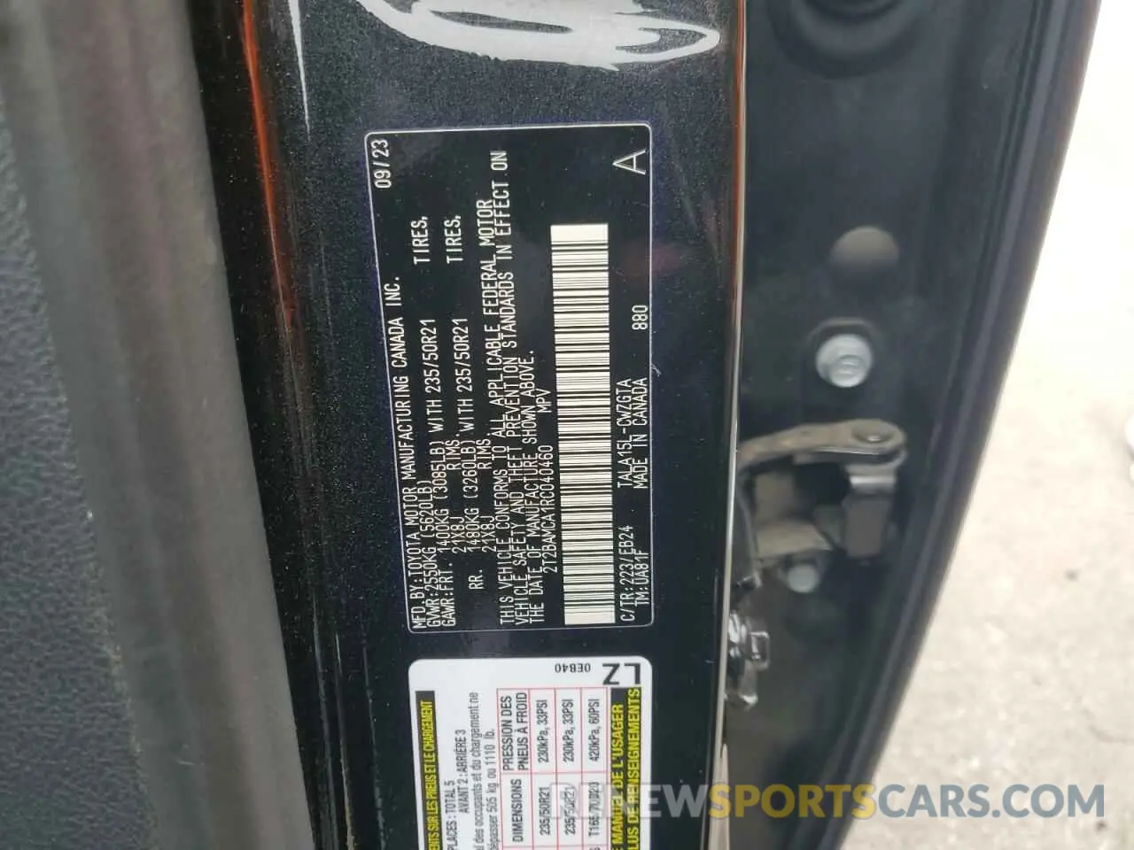 15 Photograph of a damaged car 2T2BAMCA1RC040460 LEXUS RX350 2024