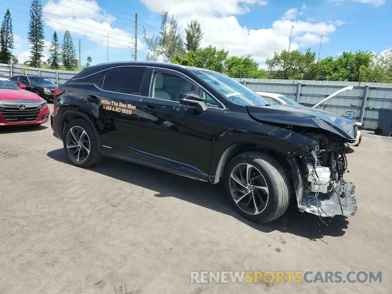4 Photograph of a damaged car 2T2BGMCA3KC040092 LEXUS RX450 2019