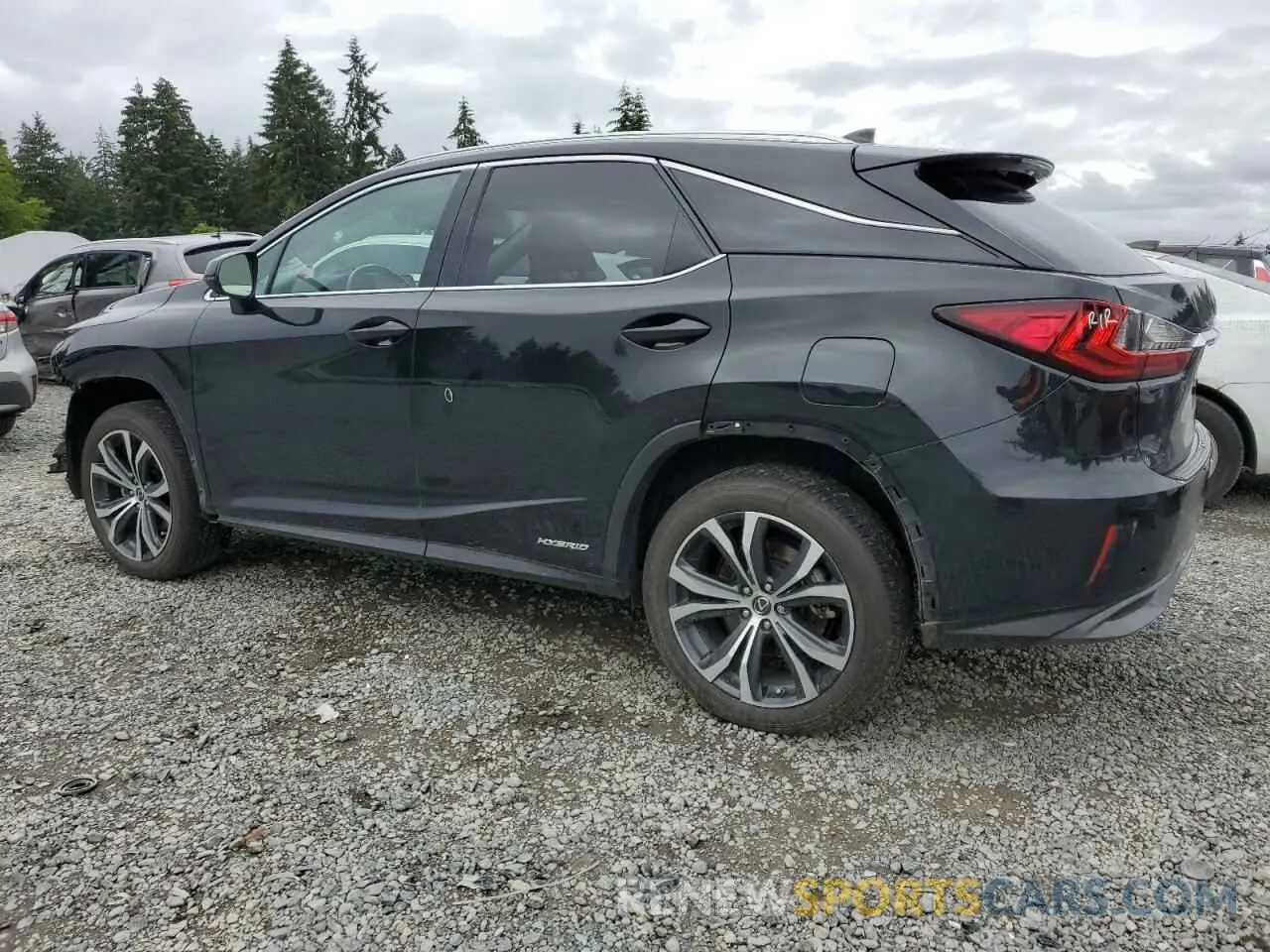 2 Фотография поврежденного автомобиля 2T2BGMCA6KC038109 LEXUS RX450 2019