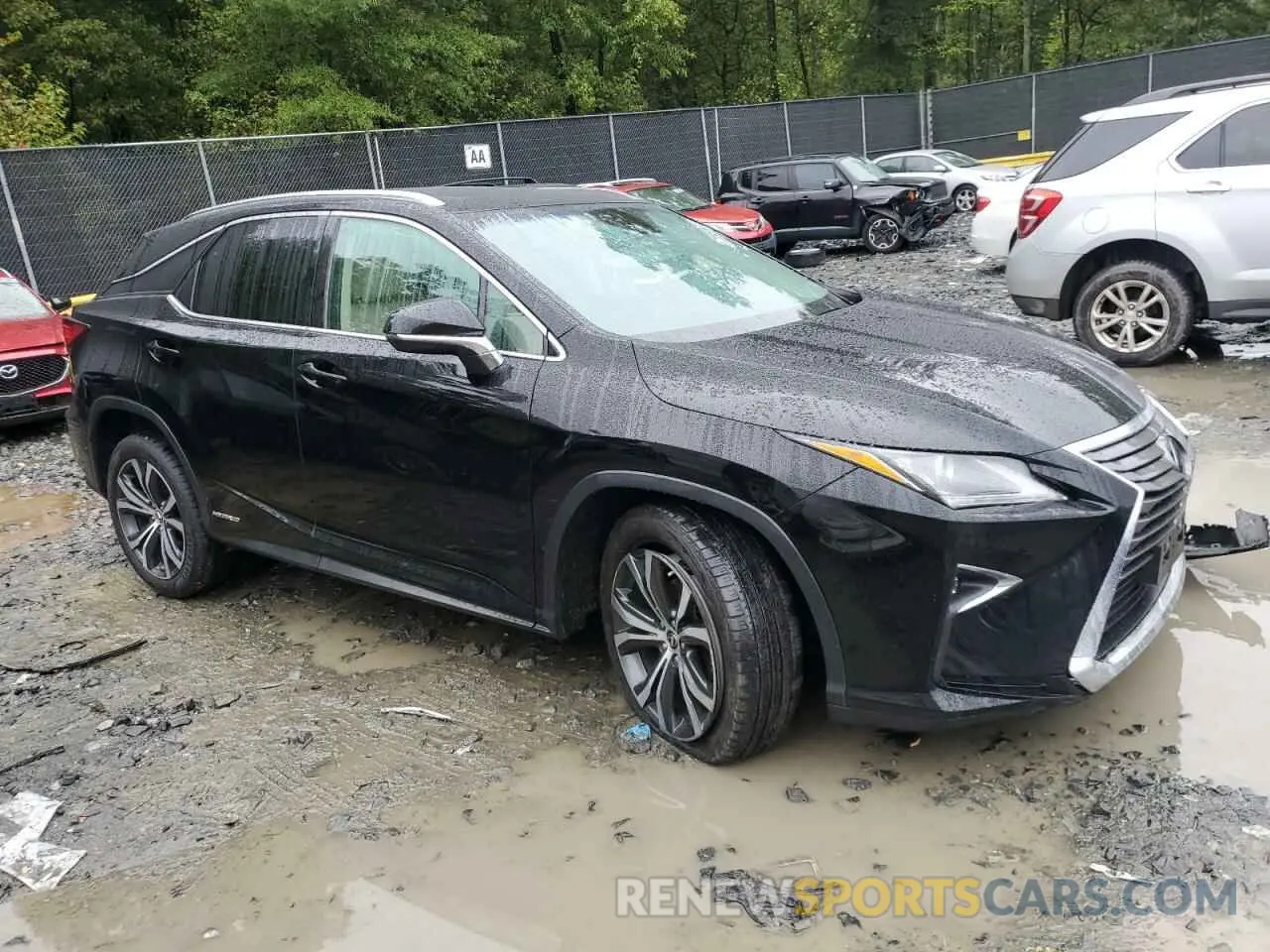 4 Фотография поврежденного автомобиля 2T2BGMCA8KC043313 LEXUS RX450 2019