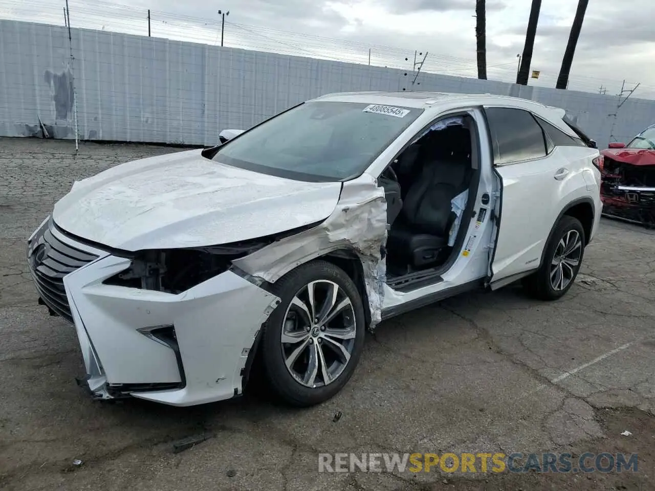 1 Photograph of a damaged car 2T2BGMCA9KC041912 LEXUS RX450 2019