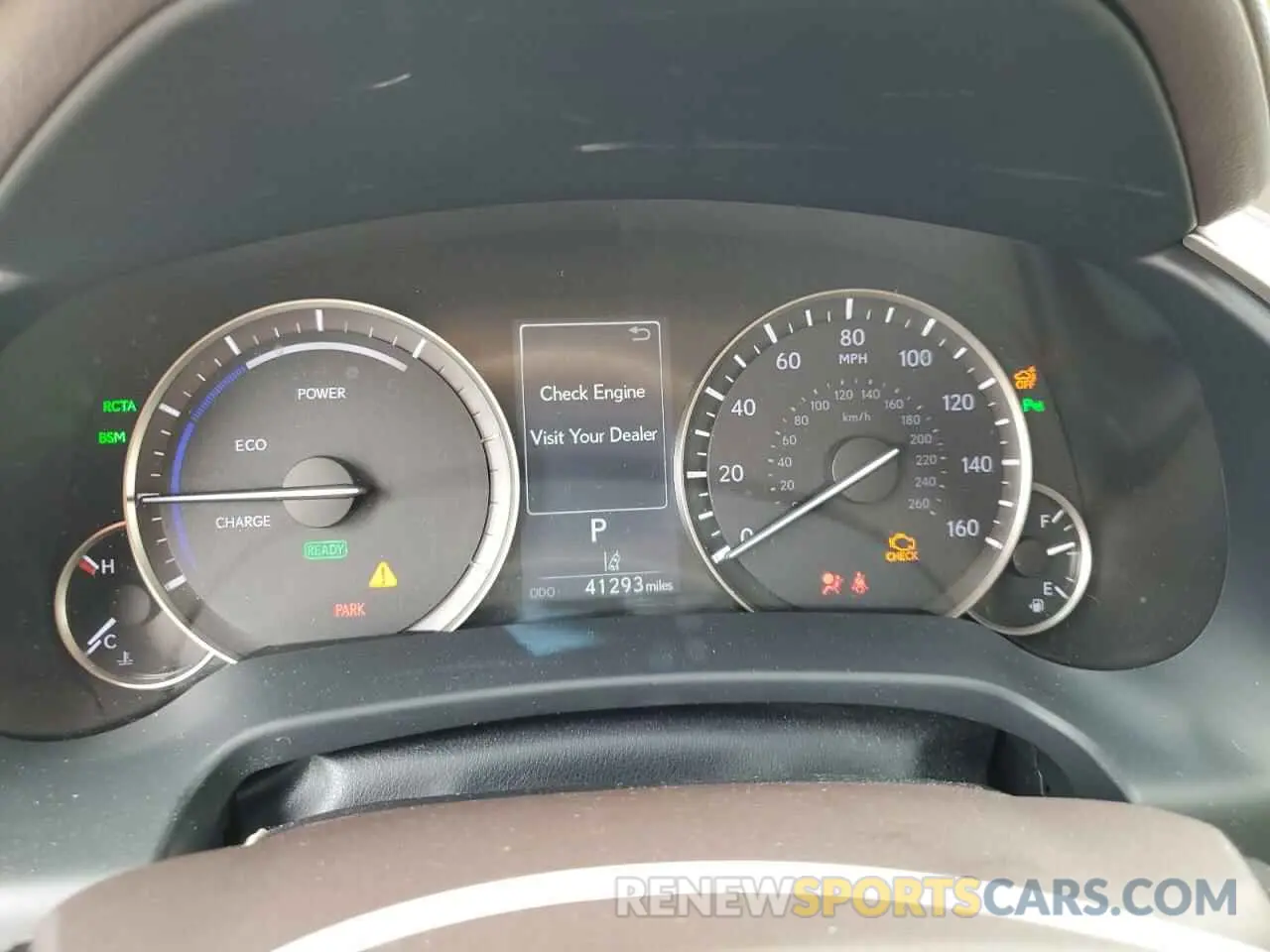 9 Photograph of a damaged car JTJDGKCA9K2007661 LEXUS RX450 2019