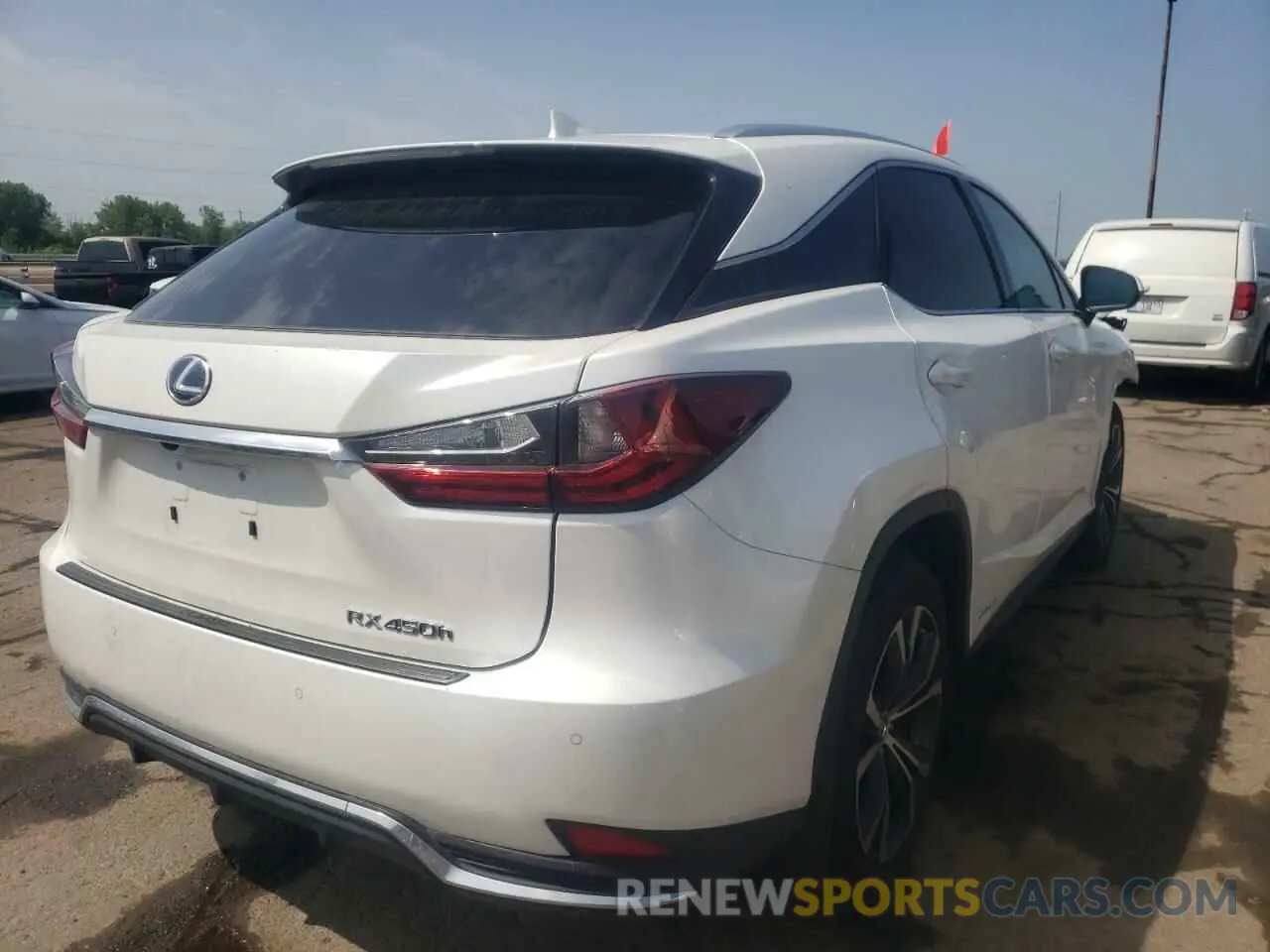 4 Фотография поврежденного автомобиля 2T2HGMDA7LC053311 LEXUS RX450 2020