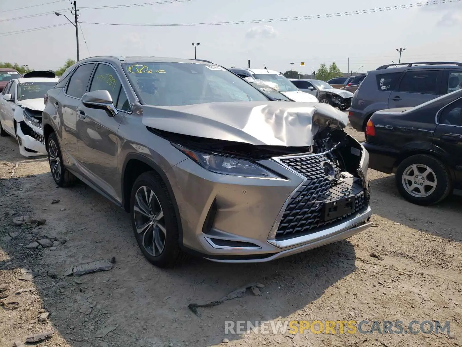 1 Photograph of a damaged car 2T2HGMDAXLC053447 LEXUS RX450 2020