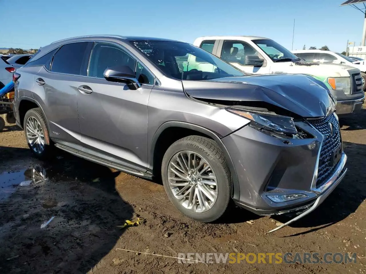 4 Фотография поврежденного автомобиля 2T2JGMDA1LC045108 LEXUS RX450 2020